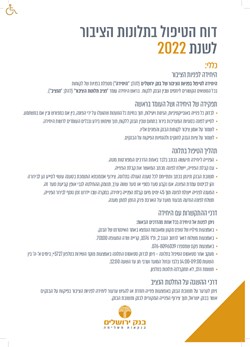  - דוח הטיפול בתלונות הציבור 2022